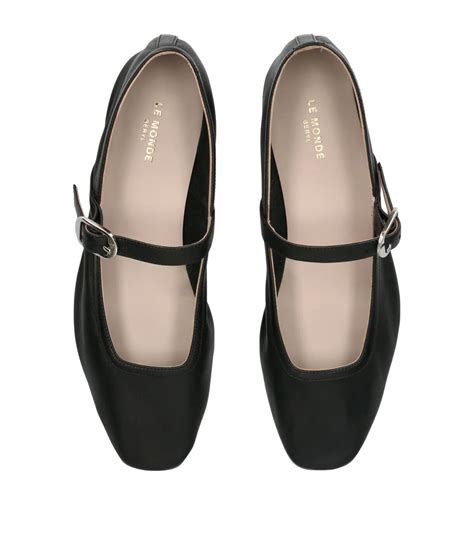 mary jane ballerina leather flats.